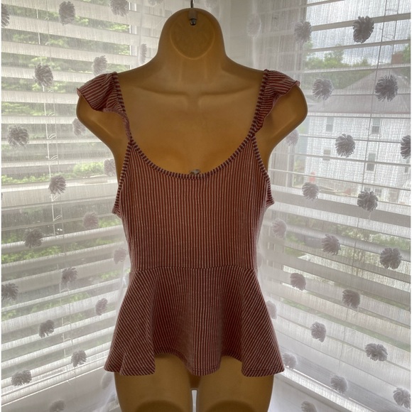 size small red and white striped top - Picture 2 of 4
